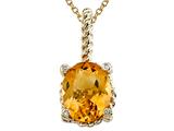 Genuine Citrine Pendant by Effy Collection®
