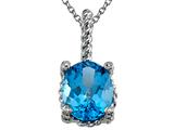 Genuine Blue Topaz Pendant by Effy Collection®