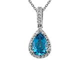 Genuine Blue Topaz Pendant by Effy Collection®