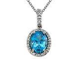 Genuine Blue Topaz Pendant by Effy Collection®