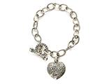 Heart Charm Sterling Silver Bracelet by Effy Collection