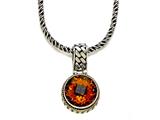Silver and 18kt Yellow Gold Genuine Citrine Necklace by Effy Collection®