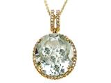 Genuine Green Amethyst Pendant by Effy Collection®