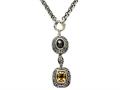 Citrine and Smoky Quartz Sterling Silver Necklace by Effy Collection