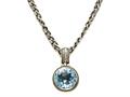 Blue Topaz Sterling Silver Necklace by Effy Collection