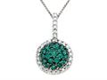 Genuine Emerald and Diamond Pendant by Effy Collection®