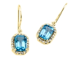 Genuine Blue Topaz Earrings by Effy Collection®