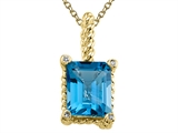 Genuine Blue Topaz Pendant by Effy Collection®