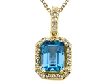 Genuine Blue Topaz Pendant by Effy Collection®