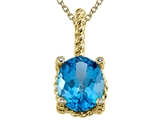 Genuine Blue Topaz Pendant by Effy Collection®