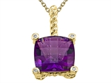 Genuine Amethyst Pendant by Effy Collection®
