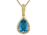 Genuine Blue Topaz Pendant by Effy Collection®