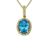 Genuine Blue Topaz Pendant by Effy Collection®