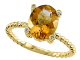 Genuine Citrine Ring by Effy Collection®