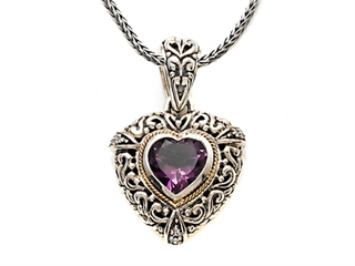 Amethyst Sterling Silver Necklace by Effy Collection