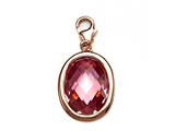October Simulated Oval Shape Birthstone Charm for Charm Braclelet or Smartphone using our Smartphone Plug Adaptor