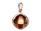 November Simulated Square Shape Birthstone Charm for Charm Braclelet or Smartphone using our Smartphone Plug Adaptor