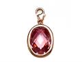 October Simulated Oval Shape Birthstone Charm for Charm Braclelet or Smartphone using our Smartphone Plug Adaptor