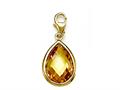 November Simulated Birthstone Pear Shape Charm for Charm Braclelet or Smartphone using our Smartphone Plug Adaptor
