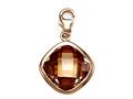 November Simulated Square Shape Birthstone Charm for Charm Braclelet or Smartphone using our Smartphone Plug Adaptor
