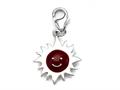 Red Enamel Sunshine Charm for Charm Braclelet or Smartphone using our Smartphone Plug