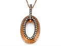 Carlo Viani® Brown Diamonds Pendant in Rose Gold