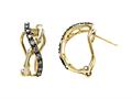 Carlo Viani® Brown Diamonds Bamboo Earrings