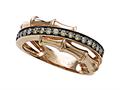 Carlo Viani® Brown Diamonds Bamboo Ring