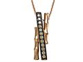Carlo Viani® Brown Diamonds Bamboo Pendant