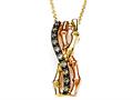 Carlo Viani® Brown Diamonds Bamboo Pendant
