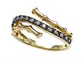 Carlo Viani® Brown Diamonds Bamboo Ring