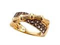 Carlo Viani® Chocolate Smokey Quartz Ring
