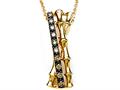 Carlo Viani® Smokey Quartz Bamboo Pendant