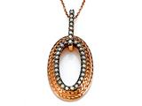 Carlo Viani® Brown Diamonds Pendant in Rose Gold