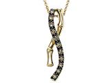 Carlo Viani® Brown Diamonds Bamboo Pendant