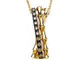 Carlo Viani® Brown Diamonds Bamboo Pendant