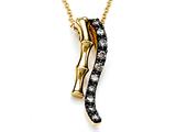 Carlo Viani® Brown Diamonds Bamboo Pendant