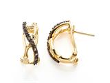Carlo Viani® Smokey Quartz Bamboo Earrings