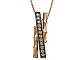 Carlo Viani® Smokey Quartz Bamboo Pendant