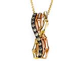 Carlo Viani® Smokey Quartz Bamboo Pendant
