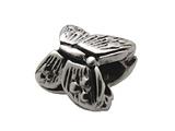 Zable™ Sterling Silver Butterfly, Pointy Wings Bead / Charm