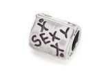 Zable™ Sterling Silver Triangular "Sexy" Bead / Charm