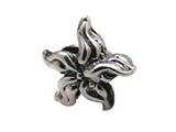 Zable™ Sterling Silver Flower-Wavy Leaves Bead / Charm