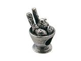 Zable™ Sterling Silver Ice Cream Cup Bead / Charm