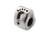 Zable™ Sterling Silver Footprint Bead / Charm