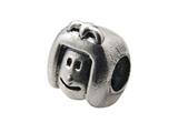 Zable™ Sterling Silver Girl Face Bead / Charm