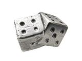 Zable™ Sterling Silver Two Dice Bead / Charm