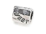 Zable™ Sterling Silver Triangular "Sweet" Bead / Charm