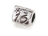Zable™ Sterling Silver Triangular "16 inches Bead / Charm