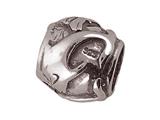 Zable™ Sterling Silver Dolphins Barrel Bead / Charm